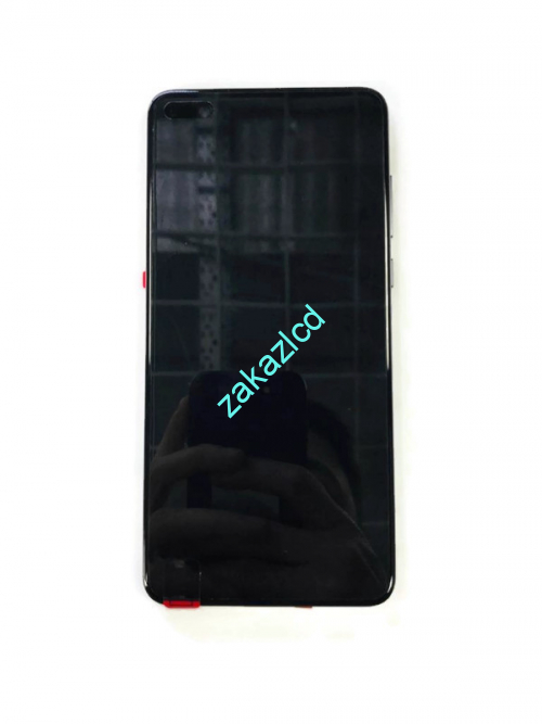 Дисплей с тачскрином Huawei P40 (ANA-N29) в сборе со средней частью, АКБ и датчиком отпечатка пальца сервисный оригинал черный (black) Дисплей с тачскрином Huawei P40 (ANA-N29) в сборе со средней частью, АКБ и датчиком отпечатка пальца сервисный оригинал черный (black)