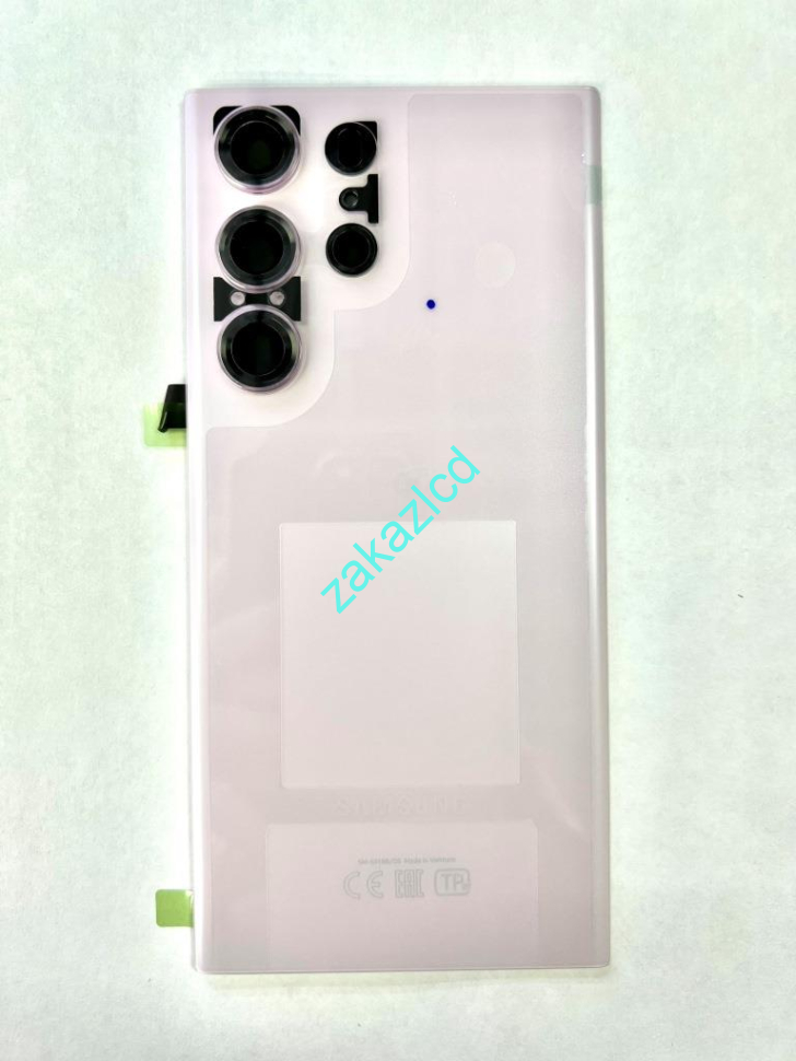 Задняя крышка Samsung S918B Galaxy S23 Ultra сервисный оригинал розовая (lite pink)
