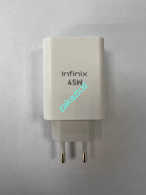 Сетевое зарядное устройство Infinix U450XEA 45W сервисный оригинал Сетевое зарядное устройство Infinix U450XEA 45W сервисный оригинал
