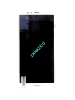 Дисплей с тачскрином Huawei Y6 2018 (ATU-L21) со средней частью, динамиком, АКБ и вибромотором сервисный оригинал белый (white)