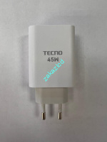 Сетевое зарядное устройство Tecno U450TEA 45W сервисный оригинал