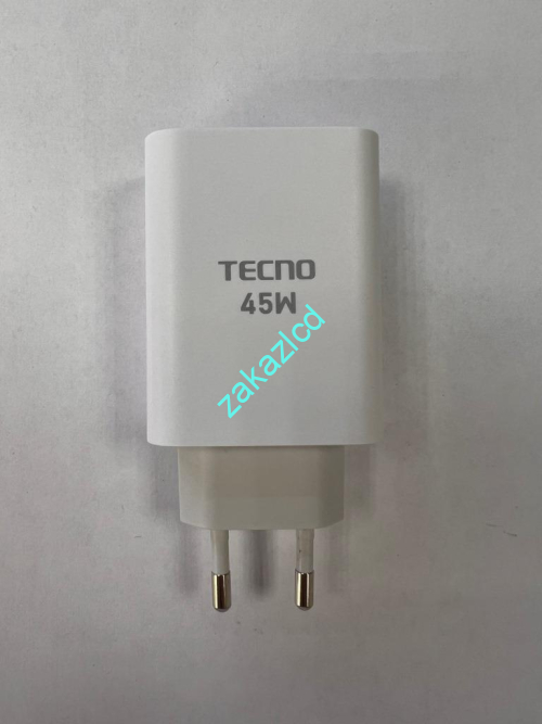 Сетевое зарядное устройство Tecno U450TEA 45W сервисный оригинал Сетевое зарядное устройство Tecno U450TEA 45W сервисный оригинал
