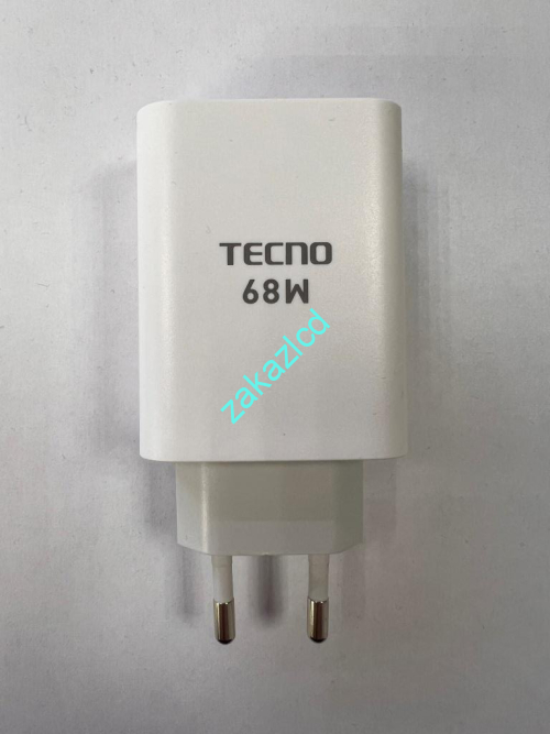 Сетевое зарядное устройство Tecno U680TEA 68W сервисный оригинал Сетевое зарядное устройство Tecno U680TEA 68W сервисный оригинал