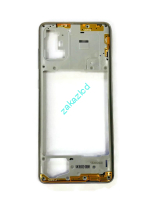 Средняя часть корпуса Samsung A715F Galaxy A71 сервисный оригинал серебро (silver)