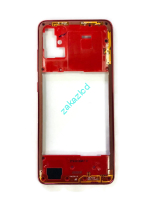 Средняя часть корпуса Samsung A515F Galaxy A51 сервисный оригинал красная (red)