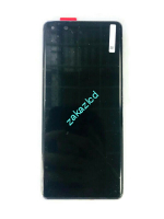 Дисплей с тачскрином Huawei P40 Pro (ELS-N29) в сборе со средней частью, АКБ, динамиком и вибромотором сервисный оригинал серебро (Ice White)