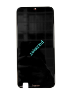 Дисплей с тачскрином Honor 8A (JAT-L29) в сборе с АКБ, динамиком и вибромотором сервисный оригинал черный (black)
