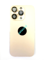 Задняя крышка IPhone 16 Pro золото (desert) снятая оригинал