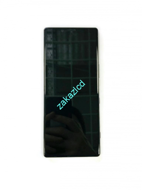 Дисплей с тачскрином Sony Xperia 1 Dual J9110 с датчиком отпечатка пальца сервисный оригинал черный (black)  Дисплей с тачскрином Sony Xperia 1 Dual J9110 с датчиком отпечатка пальца сервисный оригинал черный (black)