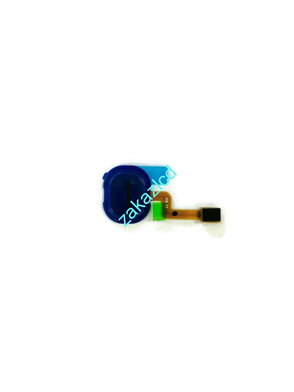 Шлейф Samsung A217F Galaxy A21s с датчиком отпечатка пальца сервисный оригинал синий (blue)