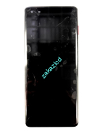 Дисплей с тачскрином Huawei Nova 10 Pro (GLA-LX1) в сборе со средней частью, АКБ, динамиком и вибромотором сервисный оригинал черный (black)