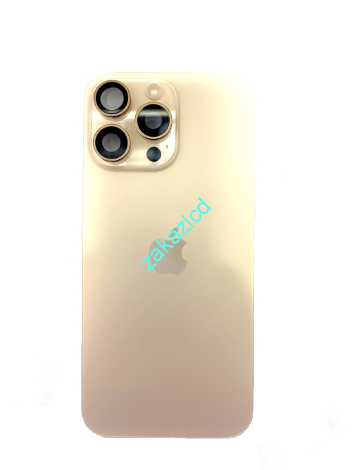 Задняя крышка IPhone 16 Pro Max золото (desert) со шлейфом (оригинал снятая) Задняя крышка IPhone 16 Pro Max золото (desert) со шлейфом (оригинал снятая)